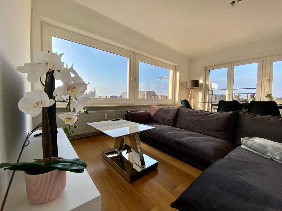 Luxury 3 Bedroom Apartment On The Top Floor With Panoramic View Oostende Exteriör bild