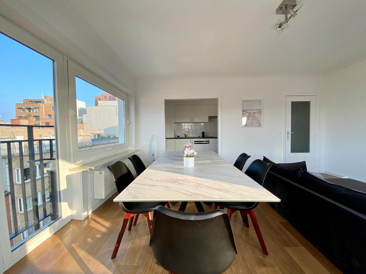 Luxury 3 Bedroom Apartment On The Top Floor With Panoramic View Oostende Exteriör bild